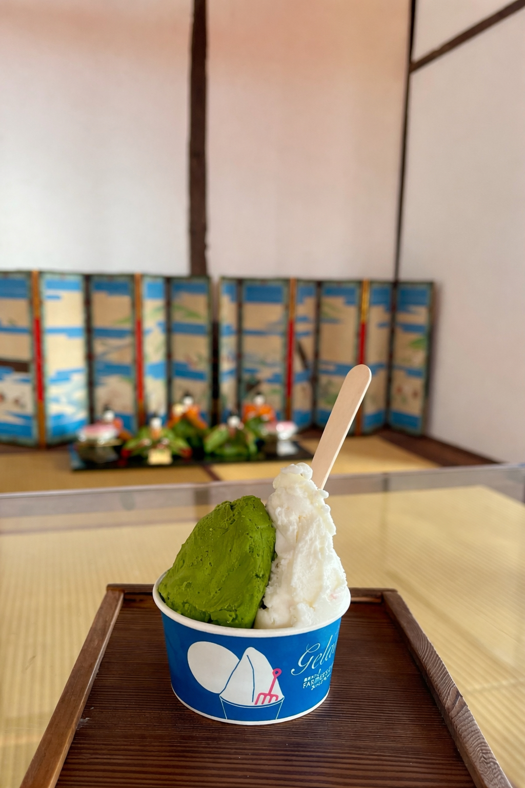 抹茶＆桜ジェラート
